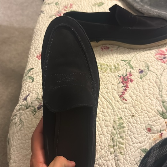 Massimo dutti men’s black suede loafers - Picture 2 of 3